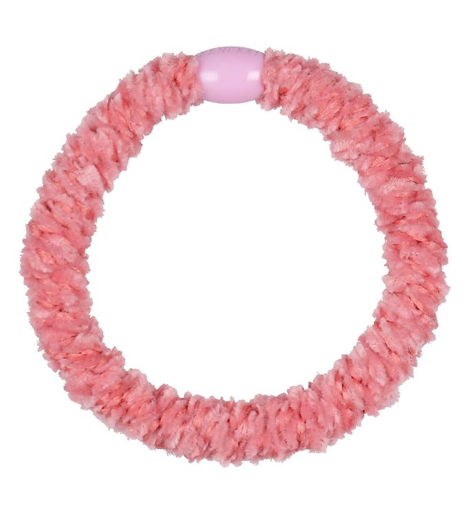 Kknekki Hårelastik - Rosa Velour