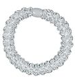 Kknekki Hårelastik - Sølv Glimmer m. Lace