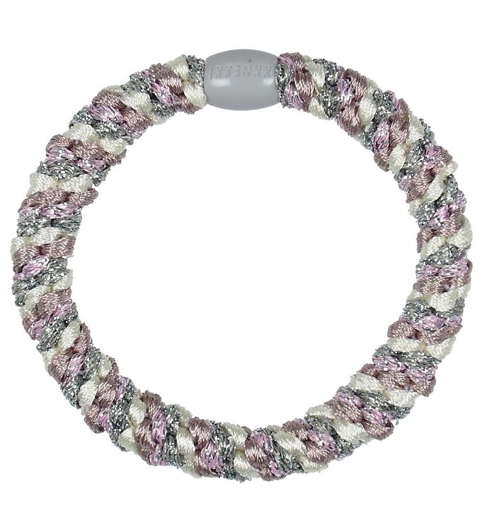 Kknekki Hårelastik - Pastel/Sølvglimmer