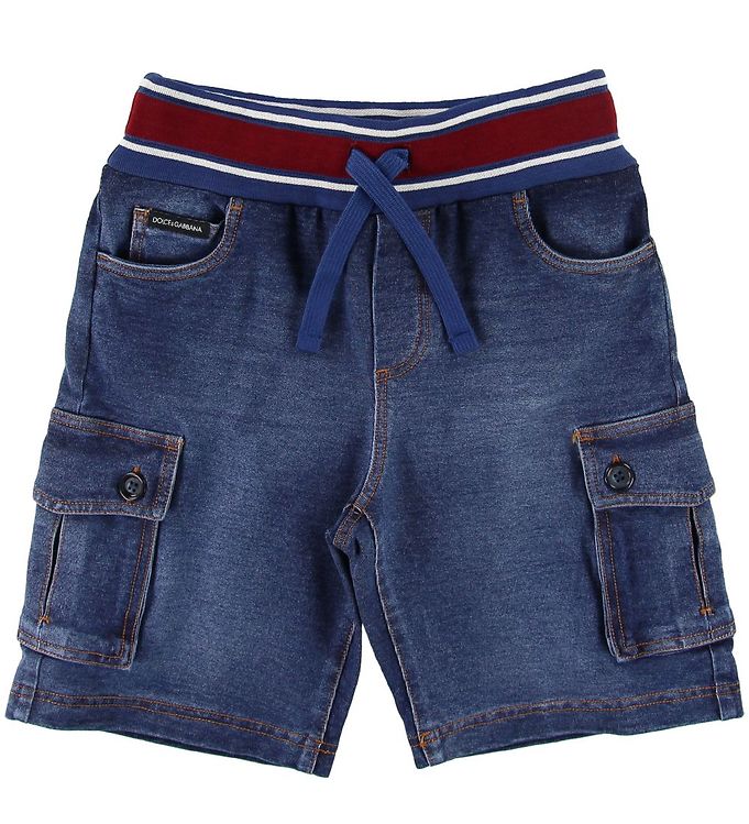 Dolce & Gabbana Shorts - Blå Denim m. Rød