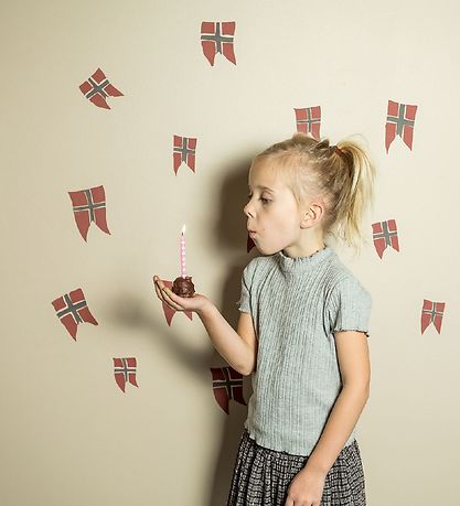 That's Mine Wallstickers - 14 stk. - Norsk Flagg That's Mine Wallstickers - 14 stk. - Norsk Flagg