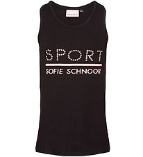 Sport by Sofie Schnoor Top - Pi - Sort/Rosa m. Logo Sport by Sofie Schnoor Top - Pi - Sort/Rosa m. Logo