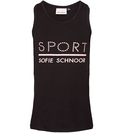 Sport by Sofie Schnoor Top - Pi - Sort/Rosa m. Logo Sport by Sofie Schnoor Top - Pi - Sort/Rosa m. Logo