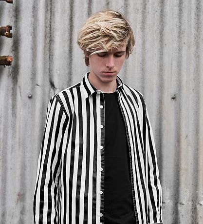 Hound Skjorte - Hvid/Sortstribet Hound Skjorte - Hvid/Sortstribet