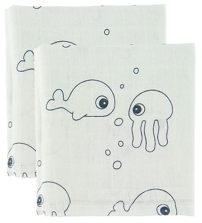 Done By Deer Babysvøb - 120x120 - 2 stk - Sea Friends - Blå Done By Deer Babysvøb - 120x120 - 2 stk - Sea Friends - Blå