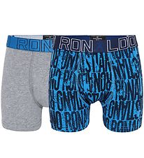 CR7 Boxershorts - 2-pak - Gråmeleret/Turkis m. Print