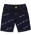 Versace Shorts - Denim - Navy m. Allover Logo Versace Shorts - Denim - Navy m. Allover Logo