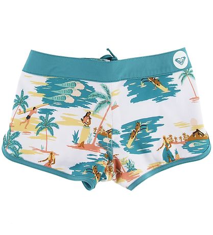 Roxy Shorts - White/Petrol Roxy Shorts - White/Petrol