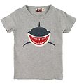 DYR T-shirt - Primate - Gråmeleret m. Haj