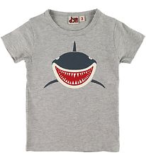 DYR T-shirt - Primate - Gråmeleret m. Haj