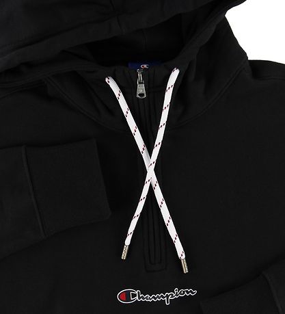 Champion Fashion Hoodie w. Zipper - Black Champion Fashion Hoodie w. Zipper - Black