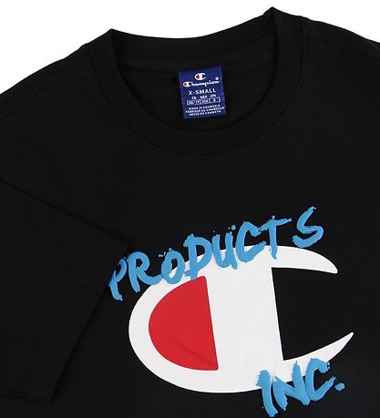 Champion Fashion T-paita - Musta, Logo Champion Fashion T-paita - Musta, Logo