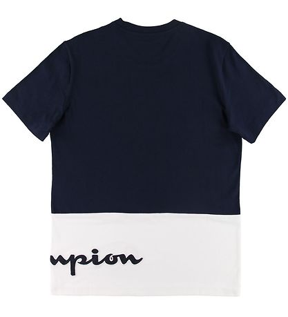 Champion Fashion T-Shirt - Navy/Weiß m. Logo Champion Fashion T-Shirt - Navy/Weiß m. Logo