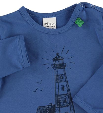 Freds World Bluse - Ocean Lighthouse - Blå