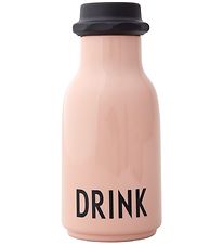 Design Letters Vandflaske - 330 ml - Powder Rose m. Tekst Design Letters Vandflaske - 330 ml - Powder Rose m. Tekst