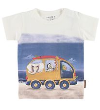Hust and Claire T-shirt - Anker - Hvid m. Print Hust and Claire T-shirt - Anker - Hvid m. Print