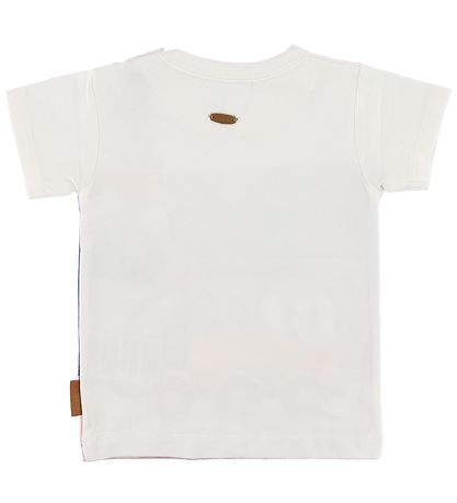 Hust and Claire T-shirt - Anker - Hvid m. Print