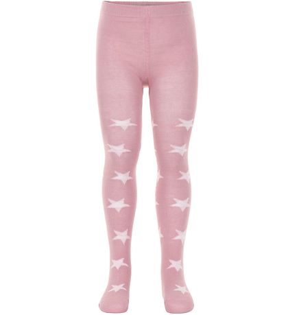 Minymo Tights - Pink w. Stars Minymo Tights - Pink w. Stars