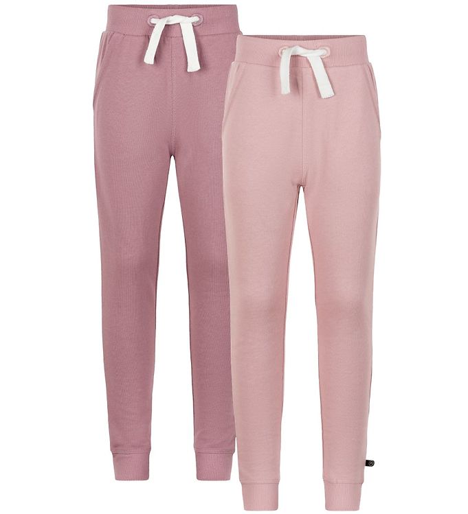 Minymo Sweatpants 2-pak - Mesa Rose