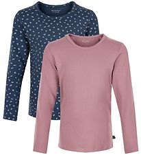 Minymo Bluse - 2-pak - Mesa Rose/New Navy Minymo Bluse - 2-pak - Mesa Rose/New Navy