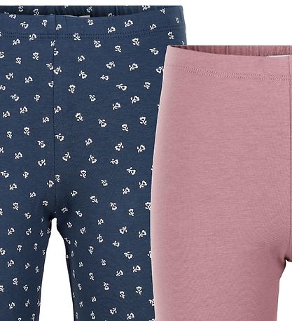 Minymo Leggings - 2-pak - Mesa Rose Minymo Leggings - 2-pak - Mesa Rose