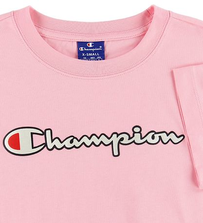 T-Shirt Champion Fashion - Rose av. Logo T-Shirt Champion Fashion - Rose av. Logo