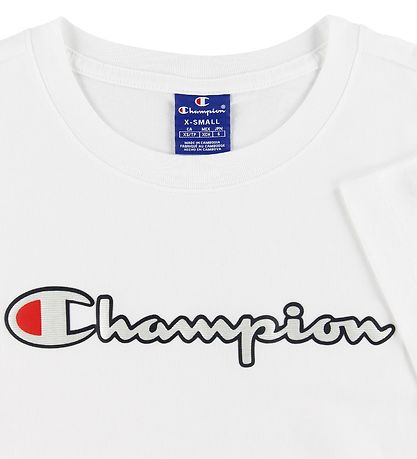 Champion Fashion T-Shirt - Weiß m. Logo Champion Fashion T-Shirt - Weiß m. Logo
