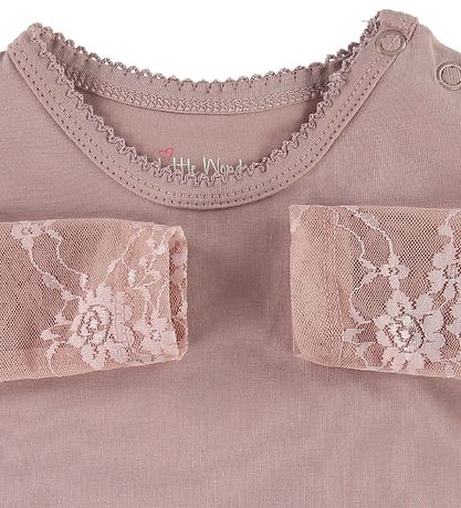 Little Wonders Body m. Blondeærmer - Maja - Støvet Rosa