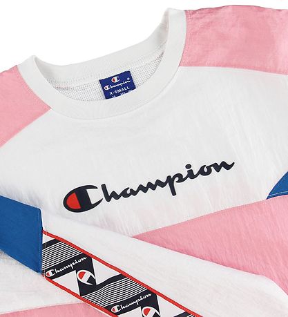 Champion Fashion Sweatshirt - Pink/Hvid/Blå