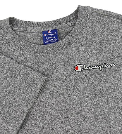 Champion T-shirt - Gråmelerad m. Logo