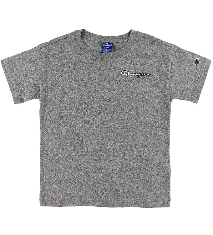 Champion Fashion T-shirt - Gråmeleret m. Logo