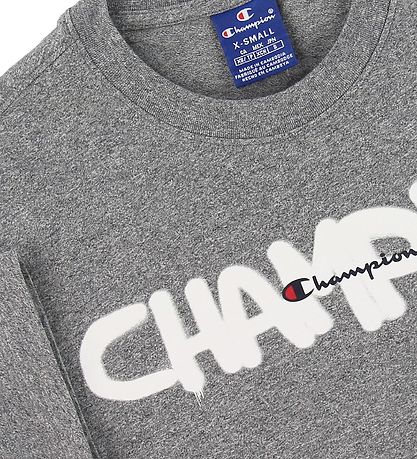 T-Shirt Champion Fashion - Gris Chiné av. Logo