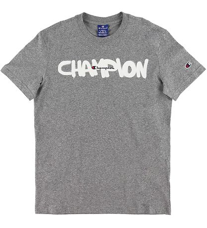 T-Shirt Champion Fashion - Gris Chiné av. Logo