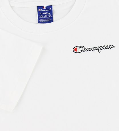 Champion T-shirt - Vit m. Logo