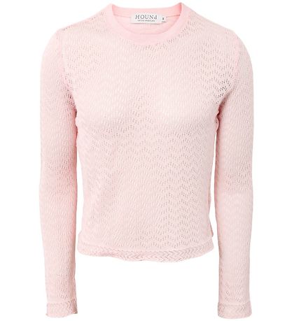 Blouse Hound - Recadré - Tricoté - Soft Peach av. Pointelle