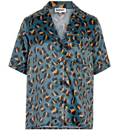 Cost:Bart Shirt - Hannah - Satin - Leo Print Cost:Bart Shirt - Hannah - Satin - Leo Print