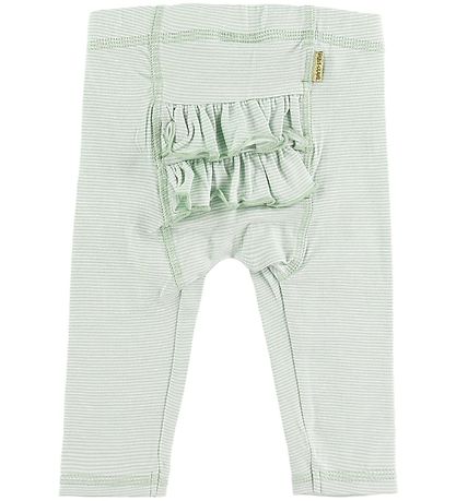 Hust and Claire Leggings - Lykke - Grøn/Hvidstribet