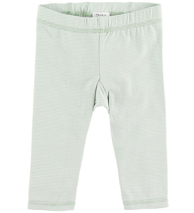Hust and Claire Leggings - Lykke - Grøn/Hvidstribet
