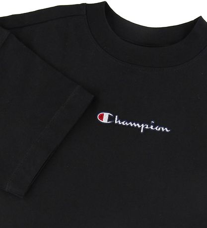 T-Shirt Champion Fashion - Crop - Noir av. Logo