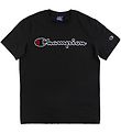 T-Shirt Champion Fashion - Noir av. Logo