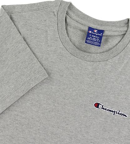 T-Shirt Champion Fashion - Gris Chiné av. Logo T-Shirt Champion Fashion - Gris Chiné av. Logo