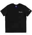 T-Shirt Champion Fashion - Noir av. Logo