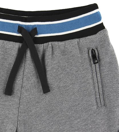 Dolce & Gabbana Collegeshortsit - Harmaa melange, Valkoinen/Sini Dolce & Gabbana Collegeshortsit - Harmaa melange, Valkoinen/Sini