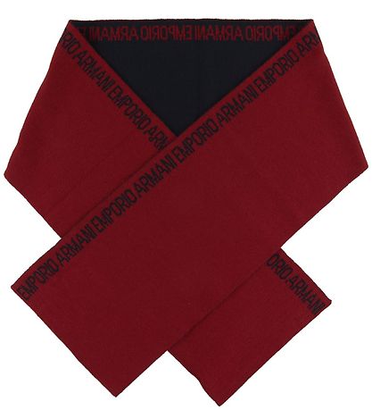 Emporio Armani Schal - 160x20 - Wolle/Acryl - Rot Emporio Armani Schal - 160x20 - Wolle/Acryl - Rot