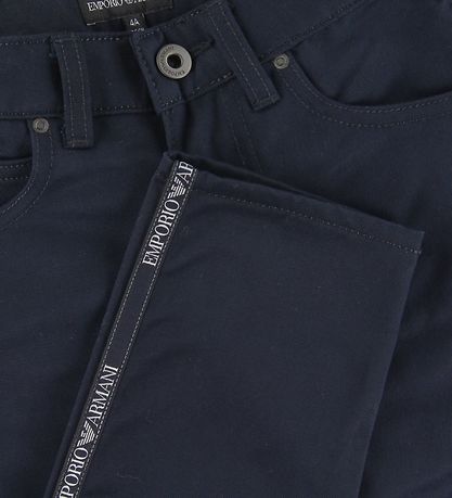 Emporio Armani Bukser - Navy m. Stribe Emporio Armani Bukser - Navy m. Stribe