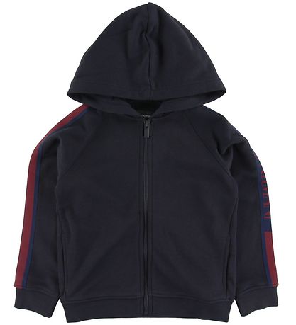 Emporio Armani Cardigan m. Hætte - Navy m. Rød