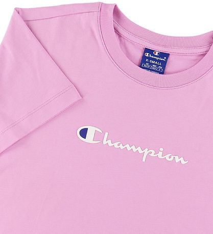 T-Shirt Champion Fashion - Lavande av. Logo T-Shirt Champion Fashion - Lavande av. Logo