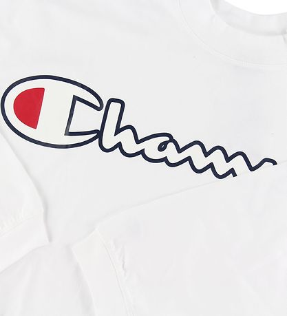 Blouse Champion Fashion - Blanc av. Logo Blouse Champion Fashion - Blanc av. Logo