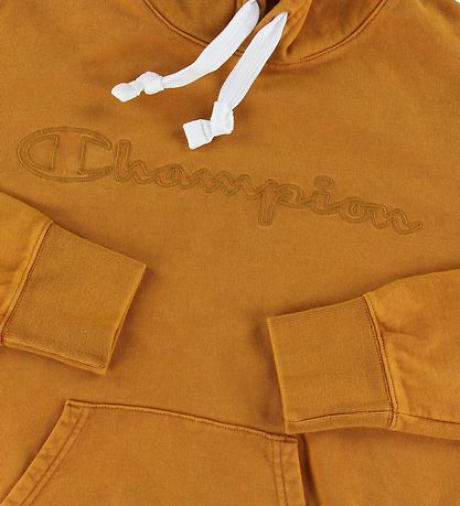 Sweat à Capuche Champion Fashion - Brûlé Orange av. Logo Sweat à Capuche Champion Fashion - Brûlé Orange av. Logo