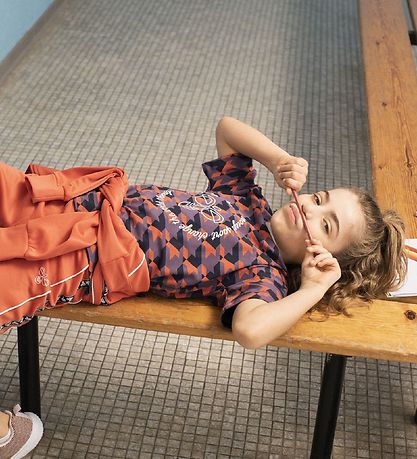 Hummel T-shirt - HMLArmelia - Lilla/Rød